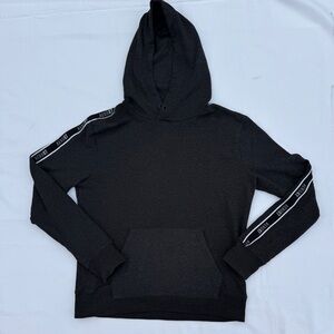 Aero 87 Dark Gray Pullover Hoodie S/Med Fleece Hooded Sweatshirt Pocket